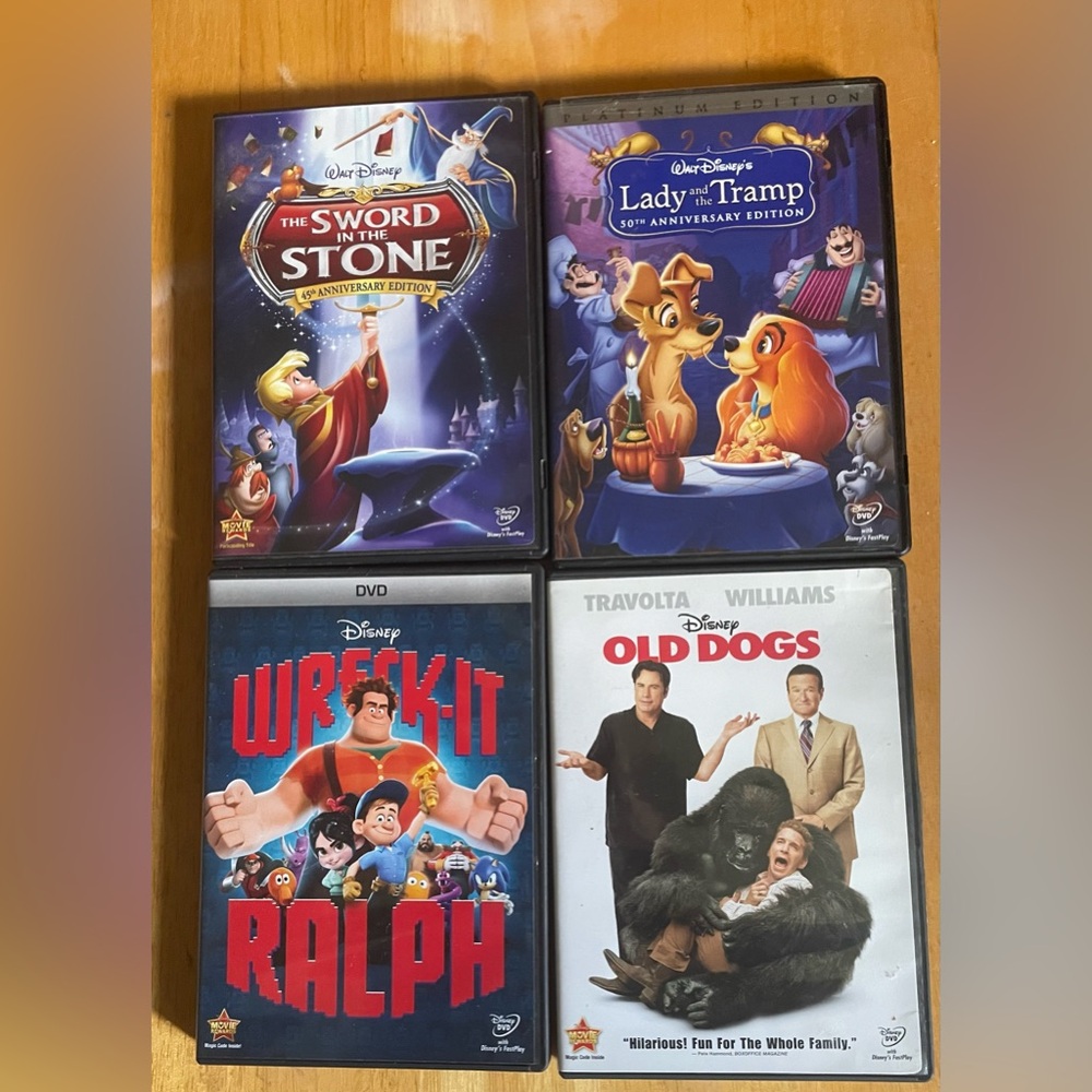 Disney DVD Collection GUC Family Movies Kidcore Retro Classic